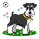 Animated Miniature Schnauzer app icon - Stickers app for iPhone