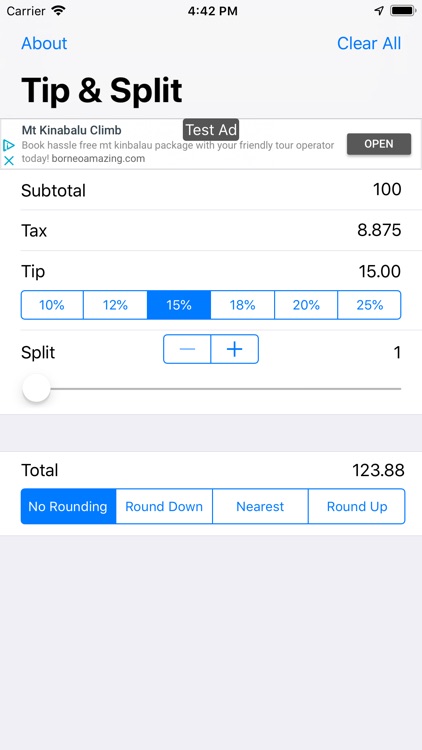Tip + Split
