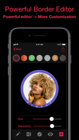 Profile Photo Border - Editor screenshot