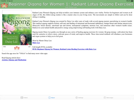 Beginner Qigong for Women 1 iPad screenshot