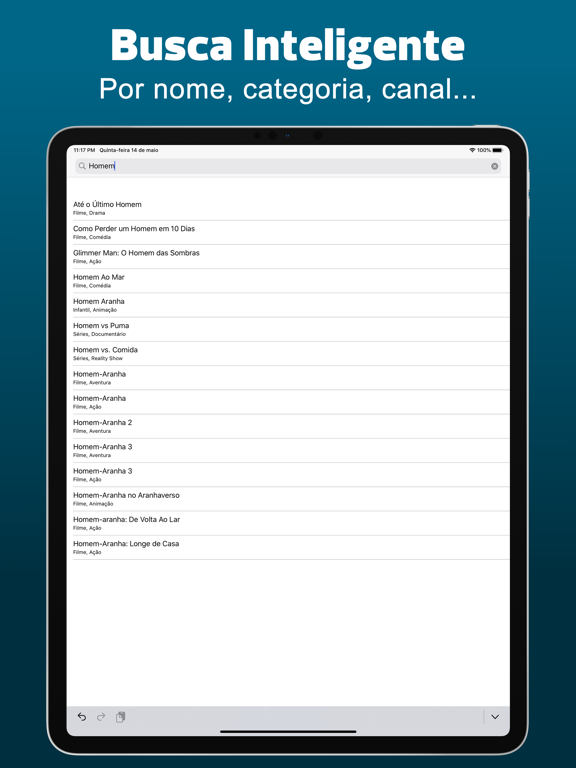 Guia TV Fácil - Programação TV iPad screenshot 3 - Entertainment app