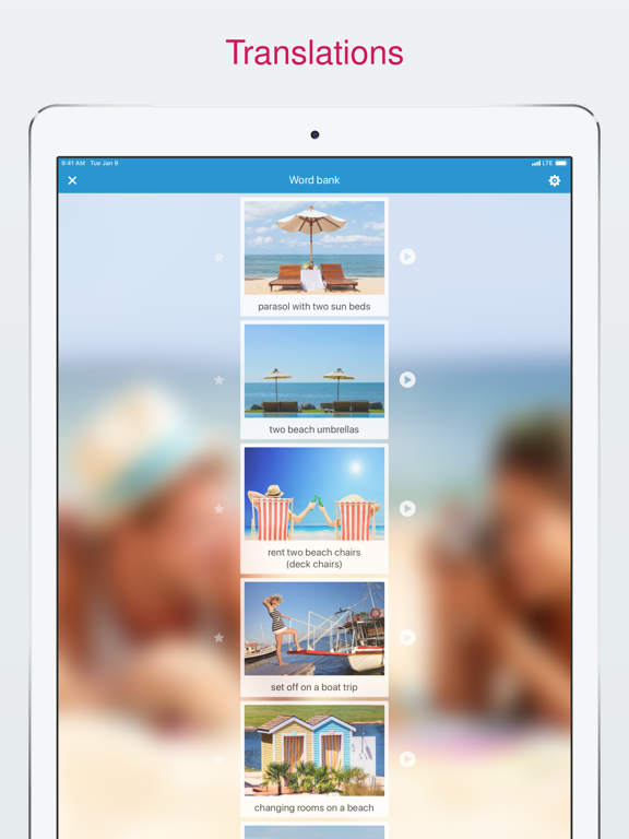 Basic English conversation iPad screenshot 5 - Education app