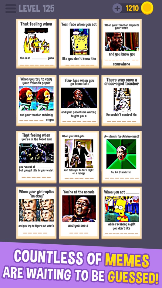 #3. YoU CoMpLeTe MeMe (iOS) โดย: Most Played Games Inc