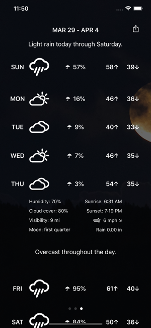 ‎InstantWeather App Screenshot