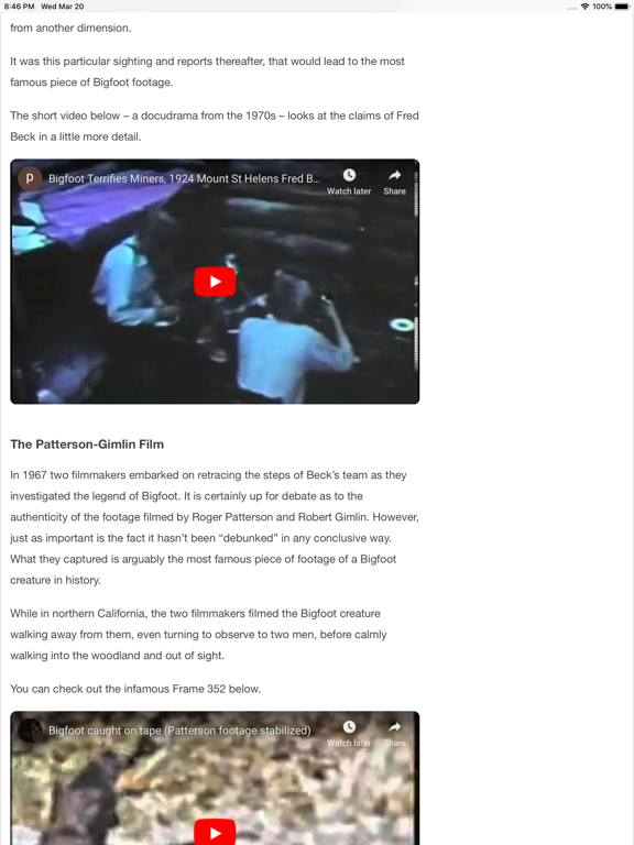 UFO Insight iPad screenshot 7 - News app