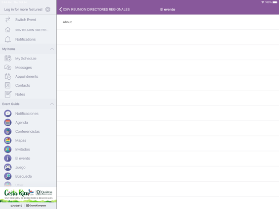 Qualitas Eventos iPad screenshot