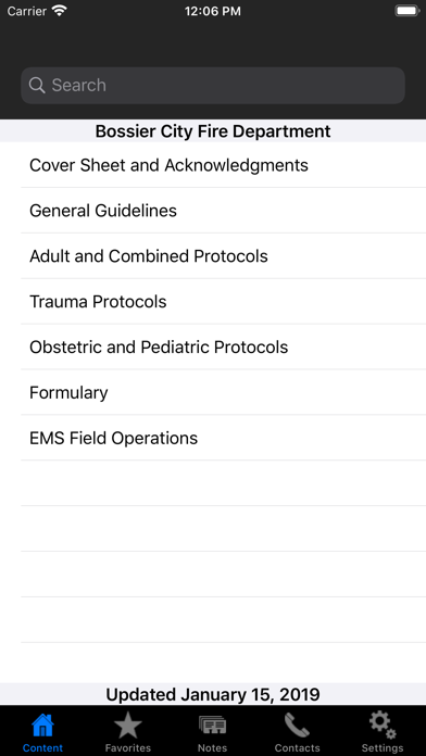 Bossier City Fire Department Screenshot