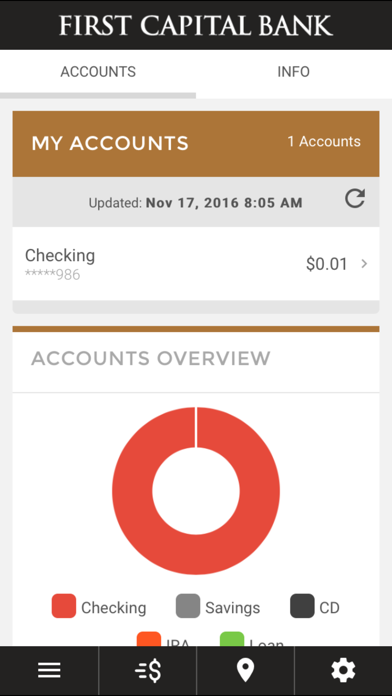 First Capital Bank Screenshot