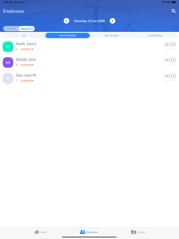 AB TimeClock 400 iPad screenshot