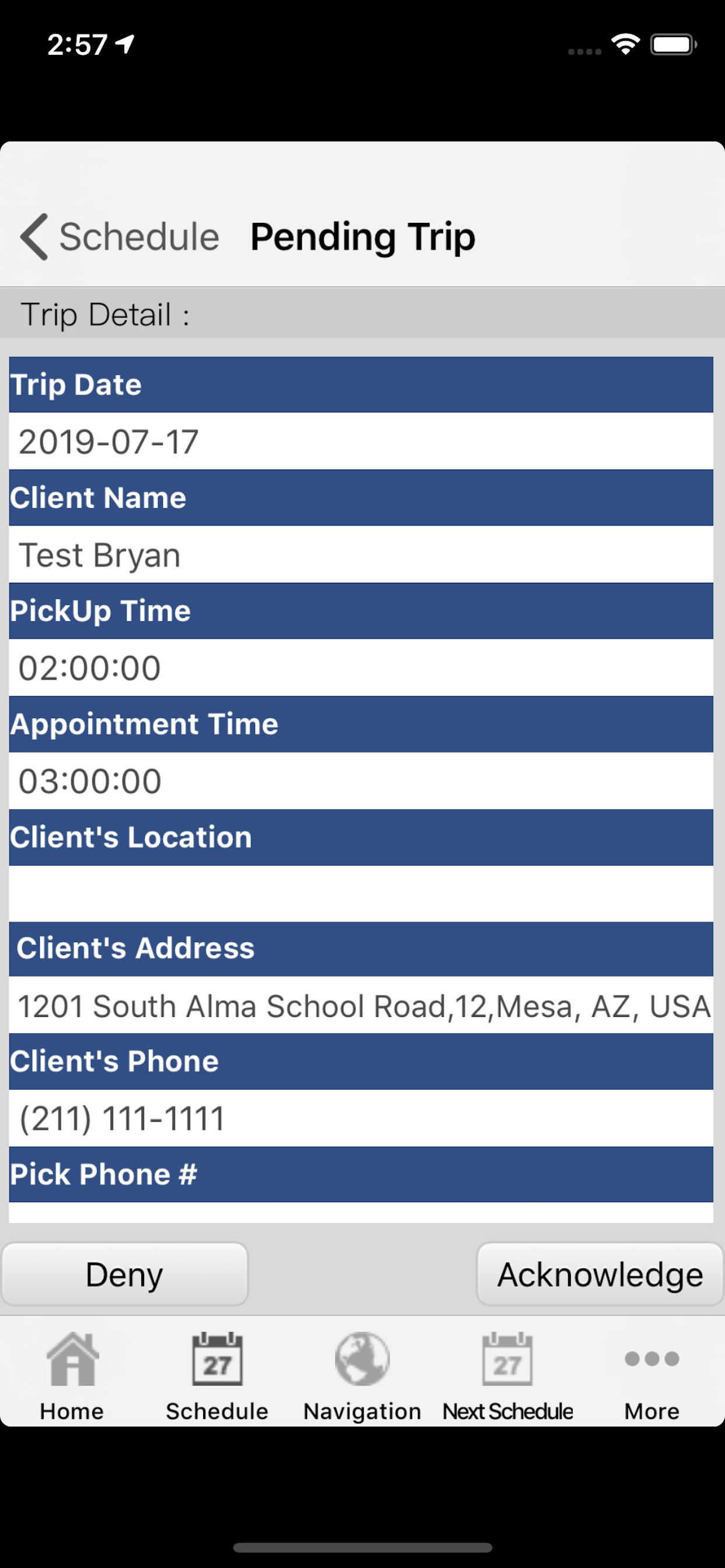 NEMT Paratransit screenshot 3