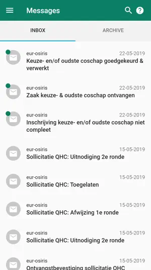 OSIRIS Erasmus University screenshot 2