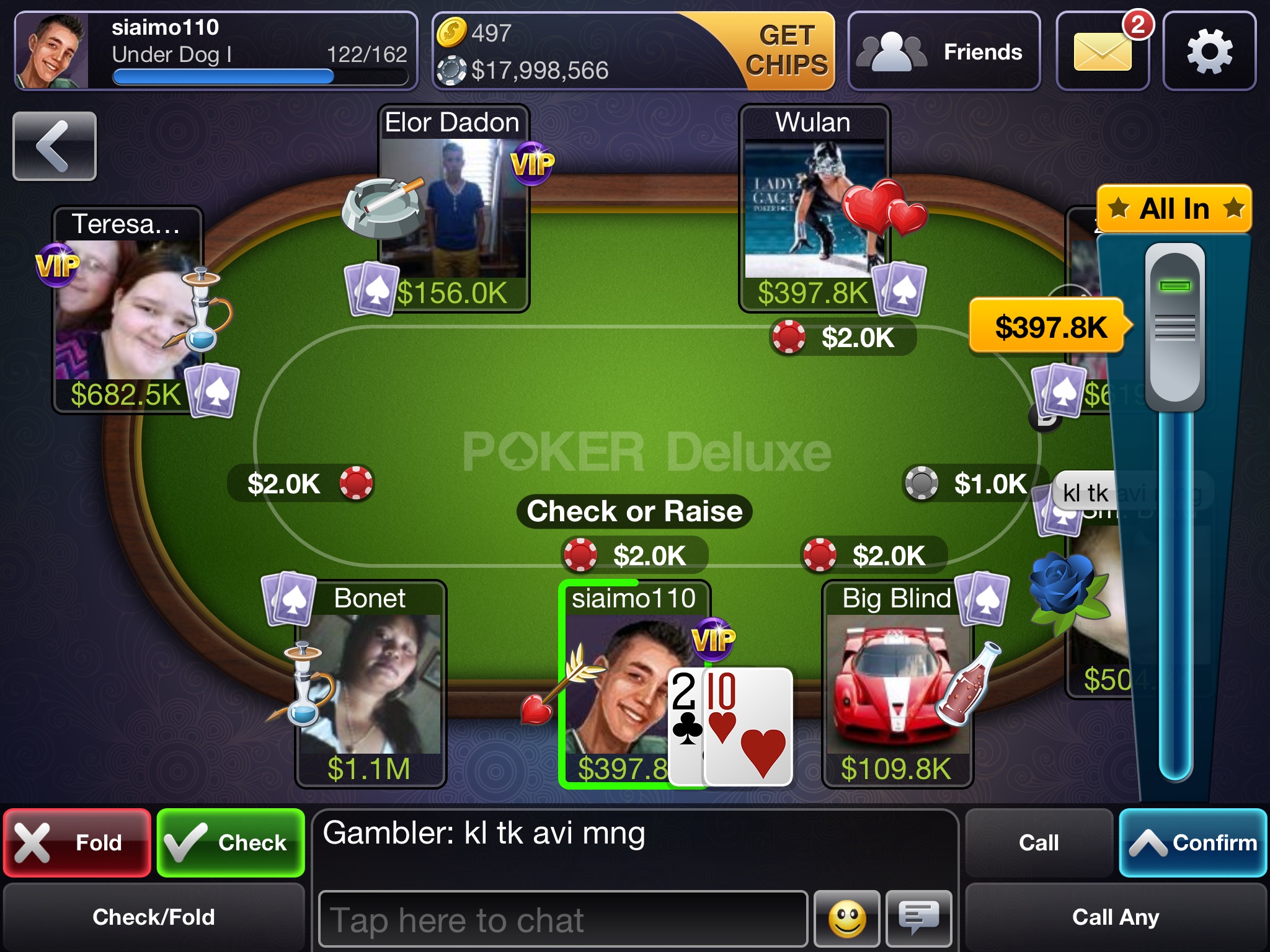 Texas HoldEm Poker Deluxe HD screenshot 2