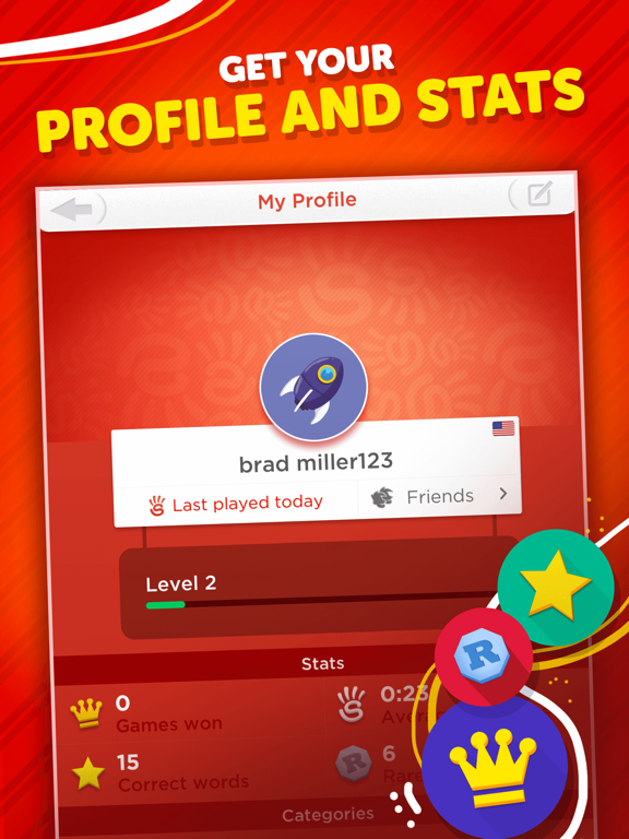 iPad Image of Stop - Categories Word Game