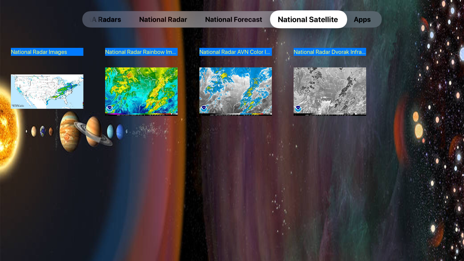 US NOAA Radars 3D Lite