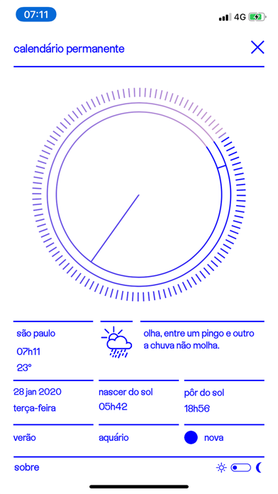 Screenshot #1 pour Calendário Permanente