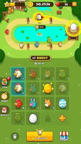Game screenshot Merge Chicken - Idle Tycoon apk