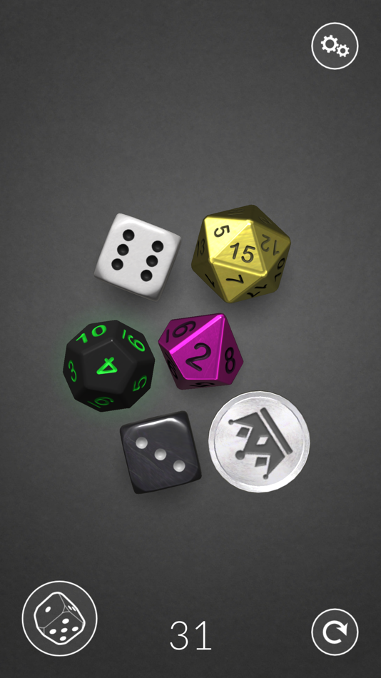 #1. Dice Bag - 3D dice (iOS) 来自: Lost Minds