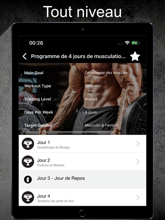 Screenshot #5 pour Workout Log & Fitness Tracker