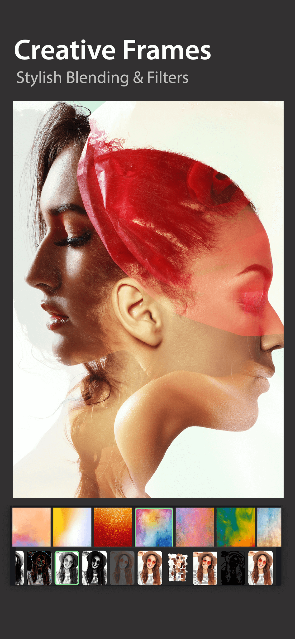 Spiral Photo Editor Neon