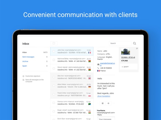Autoline iPad screenshot 6 - Business app