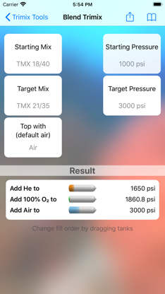Trimix Tools screenshot 1