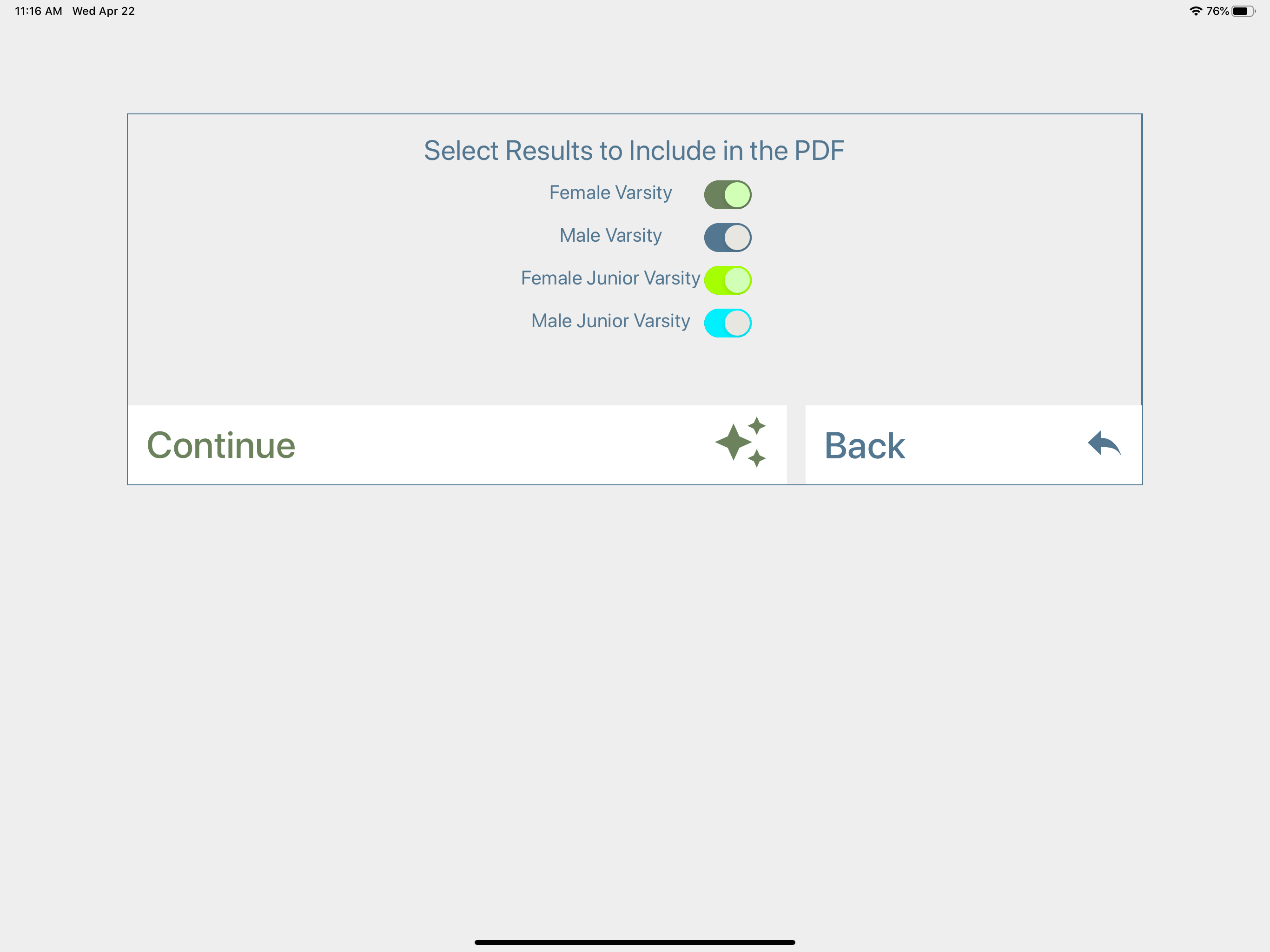Track and Field Scorebook screenshot 5