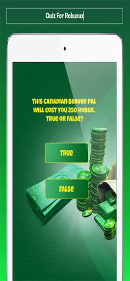 Game screenshot Quiz For Robuxux apk