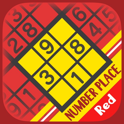 Basic NumberPlace Red icon