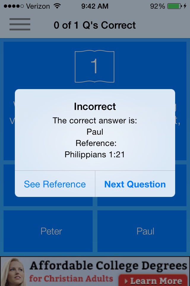 Bible Trivia Game Quiz screenshot 4