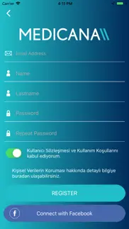 medicana mobil uygulaması iphone screenshot 2