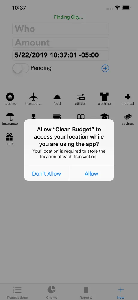 Clean Budget