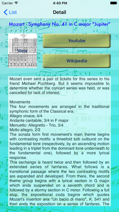 Symphony Guide Screenshot