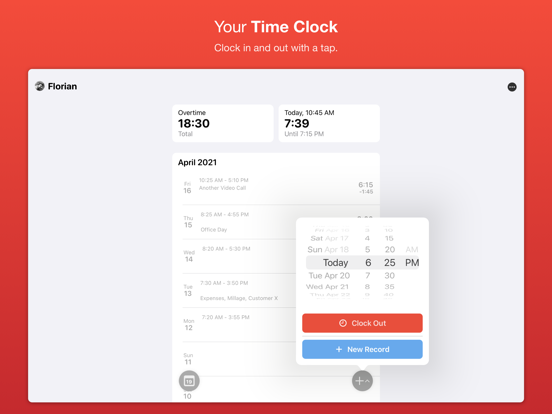 Screenshot #5 pour WorkTimes - Hours Tracker