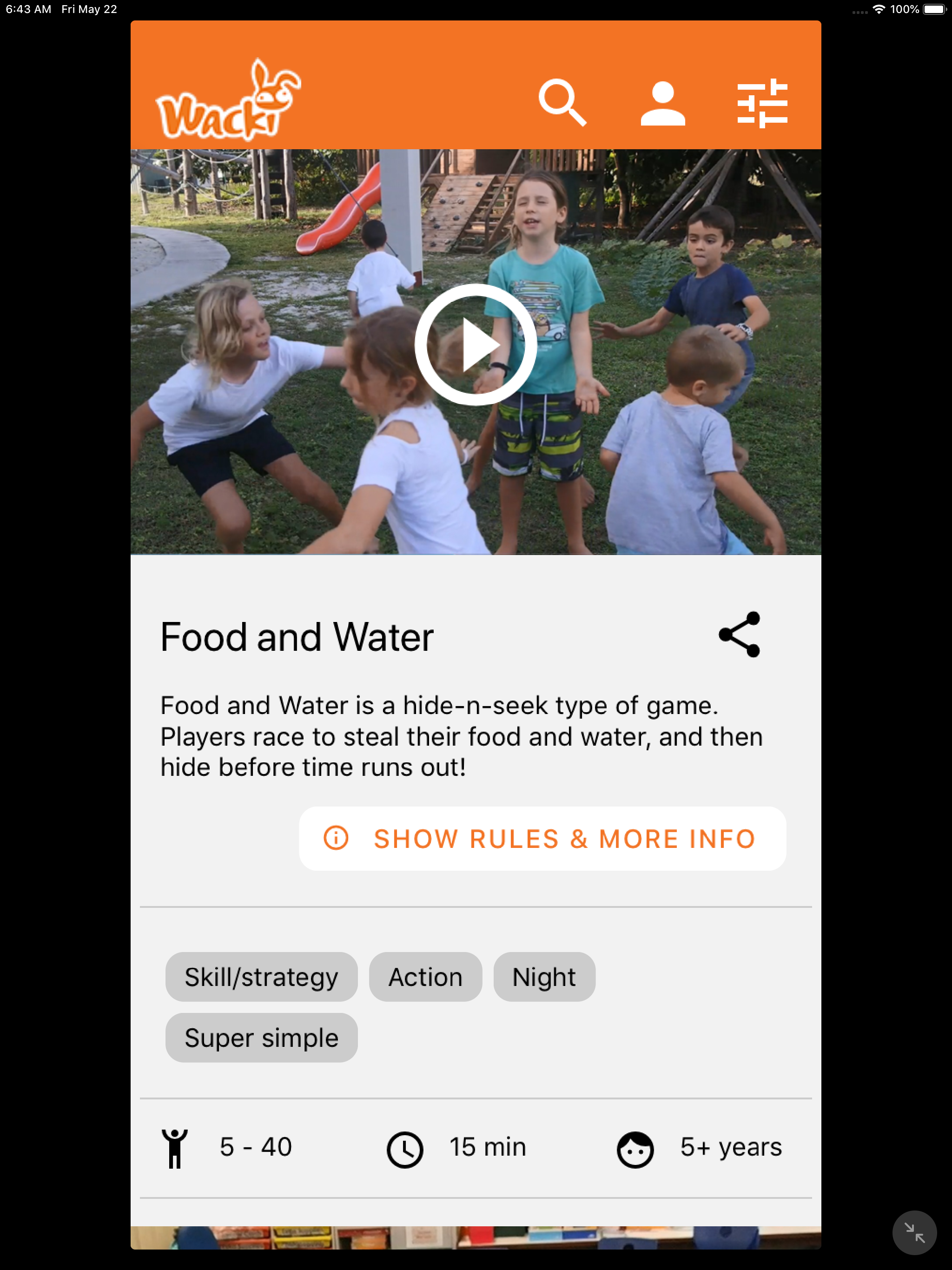 Wacki - Fun Youth Group Games