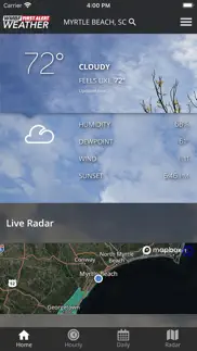 wmbf first alert weather iphone screenshot 3