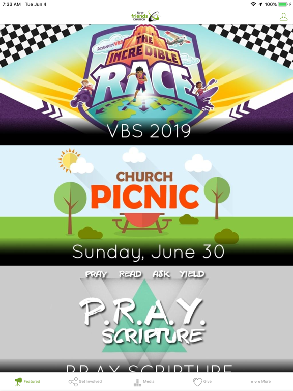 First Friends Church Canton iPad screenshot 1 - Lifestyle app