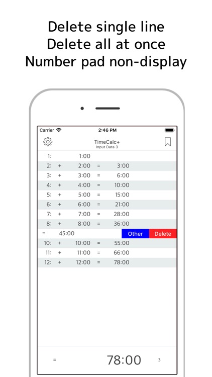 TimeCalc+ Save and Load