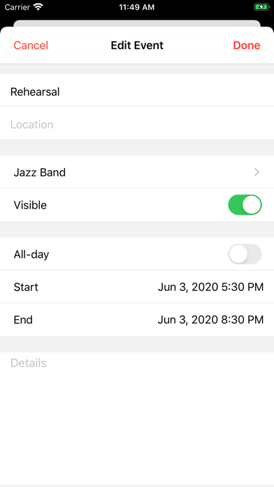 App screenshot