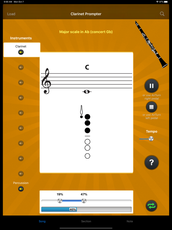 Screenshot #4 pour Clarinet Prompter