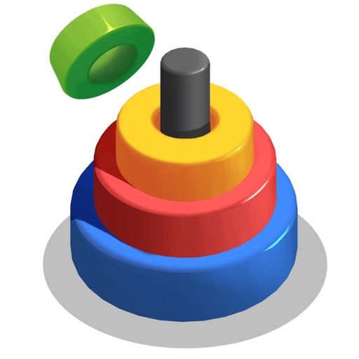 Circle Merge: Color Stack 3D Icon