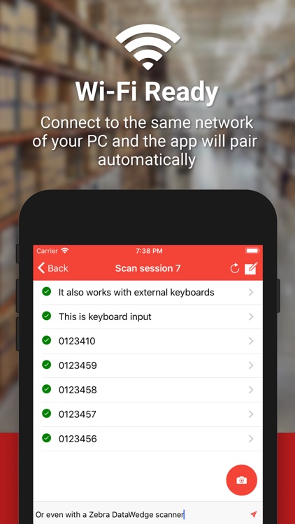 Barcode to PC: Wi-Fi scanner