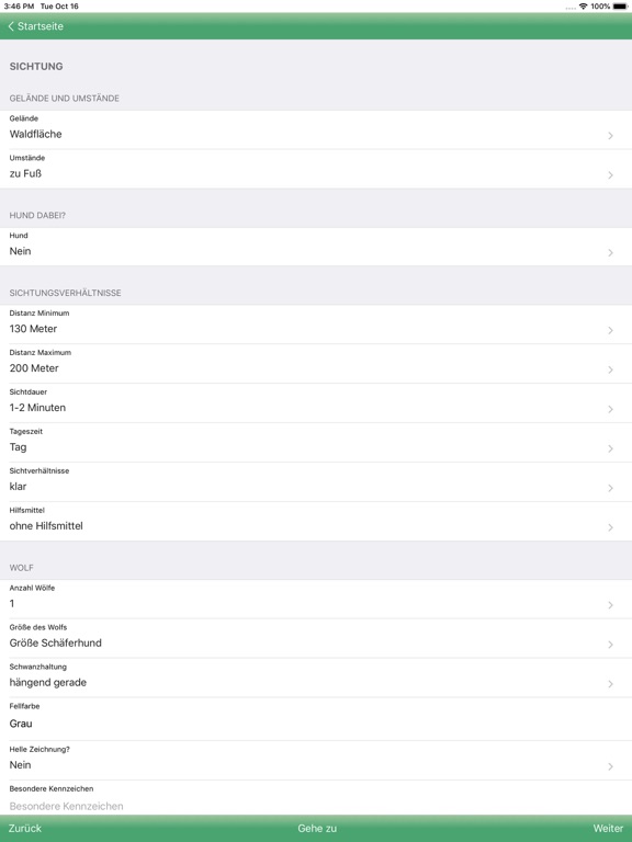 Screenshot #5 pour Wolfsmeldungen Niedersachsen