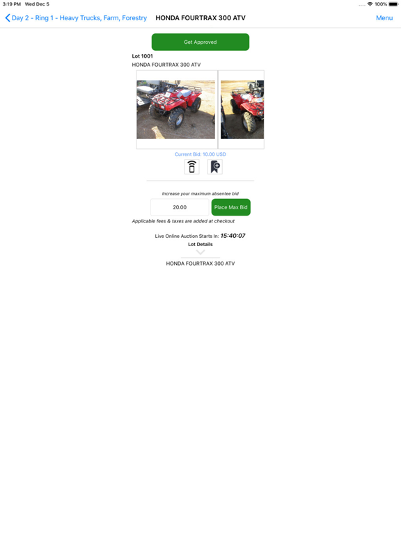 Screenshot #6 pour JM Wood Live Auction