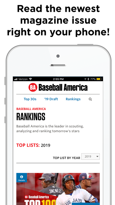 Baseball America Screenshot