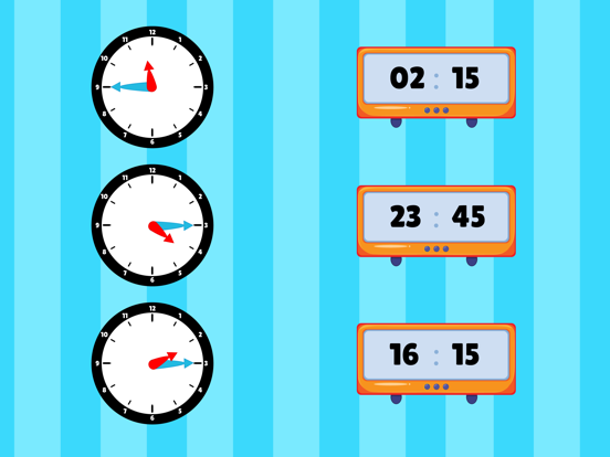 Leren klokkijken - rekenen iPad app afbeelding 8
