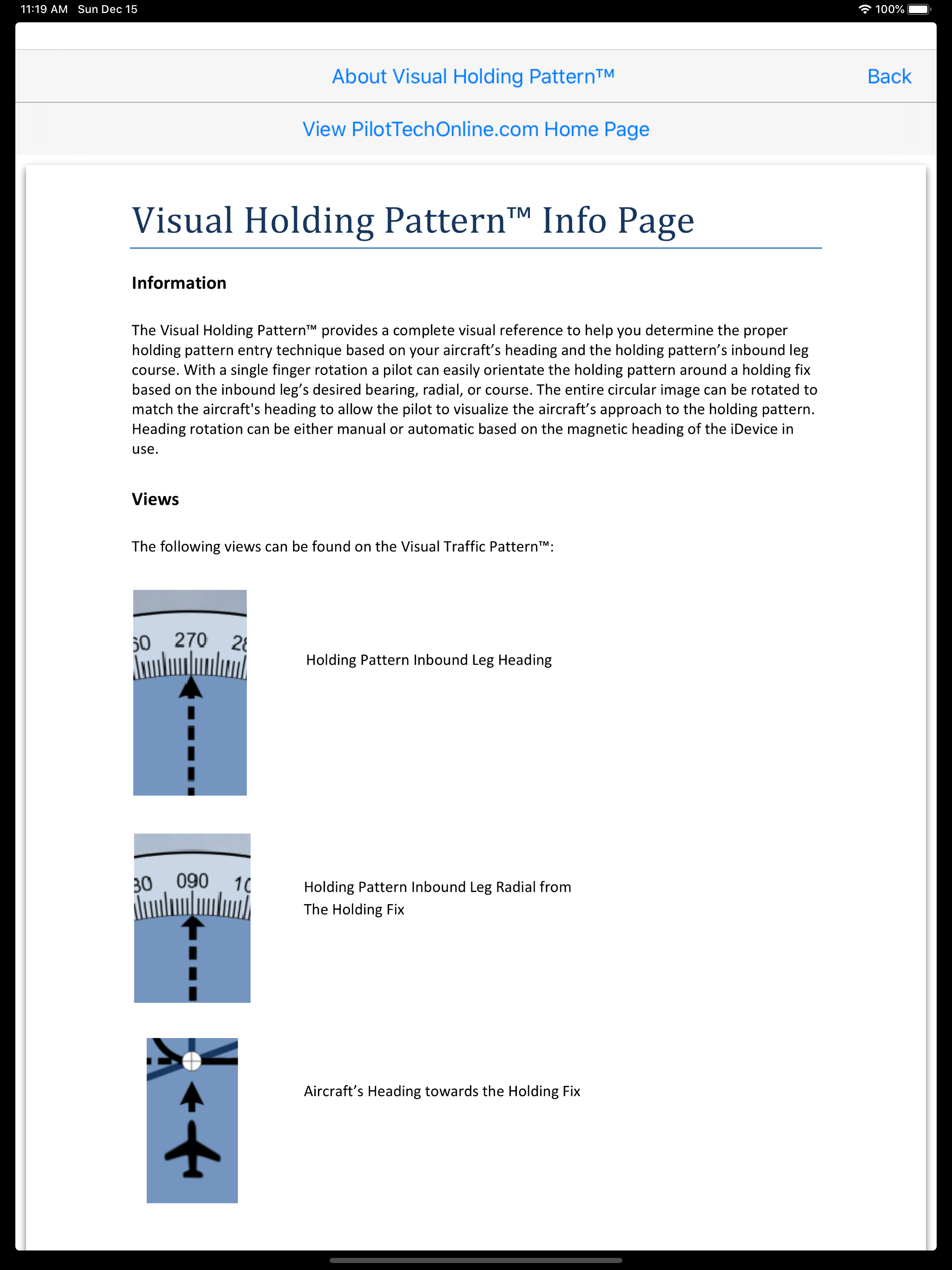 Visual Holding Pattern