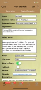 My Essential Oil Remedies Lite screenshot #2 for iPhone