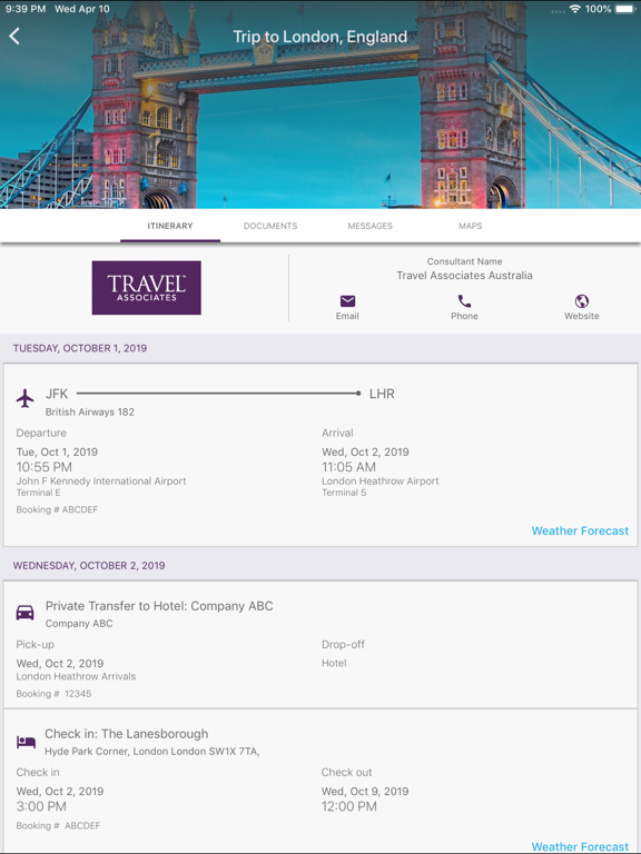 Travel Associates screenshot 2