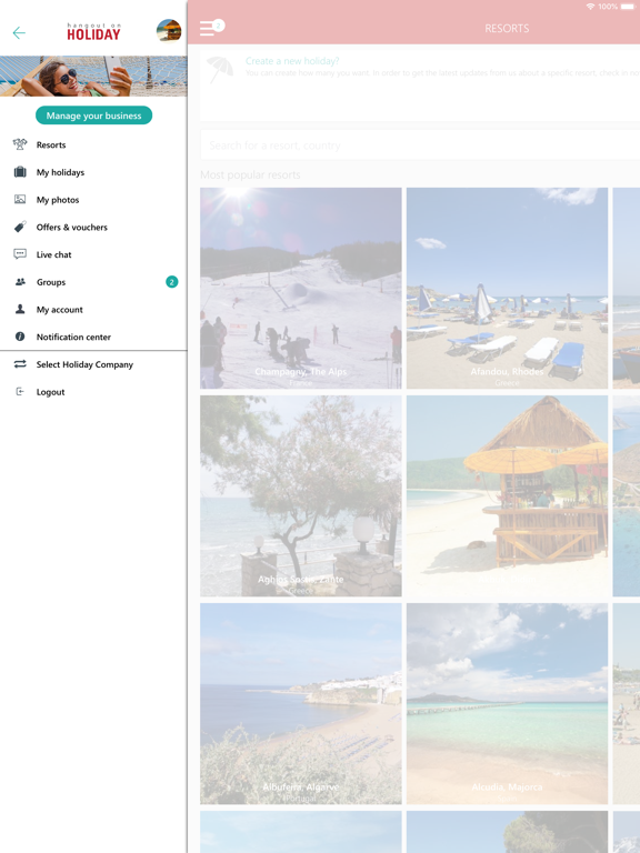 Hangout on Holiday iPad screenshot 4 - Travel app