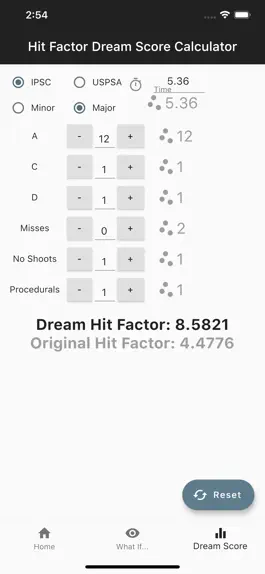 Game screenshot Hit Factor Calculator hack